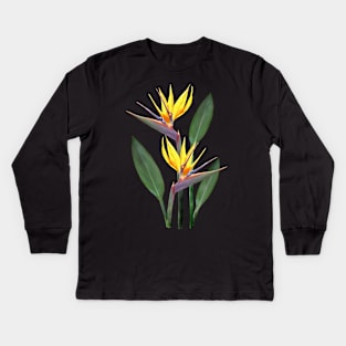 Strelitzia a Tropical Flower in Kenya - Africa Kids Long Sleeve T-Shirt